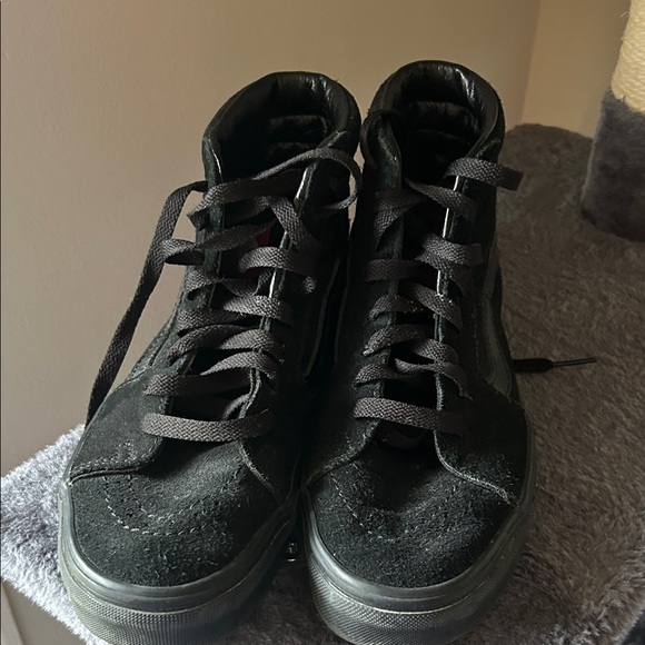 Vans Men's Black and Gray High-Top Sneakers - Picture 5 of 5